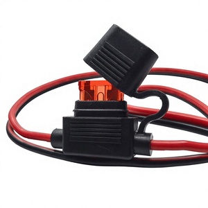 Кабель-удлинитель для аккумулятора с 2-контактным разъемом SAE 14AWG, кольцевым клеммным соединением, предохранителем 10А/20А, из чистой меди, ПВХ, длина 600 мм, для автомобиля - Product Image 5