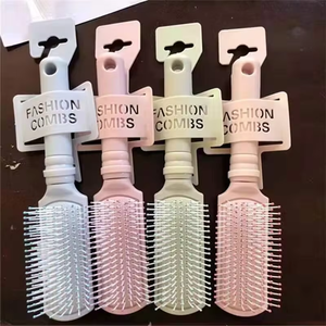Pettine Circolare Professionale in Plastica Color Caramello per Massaggio e Styling dei <span class=keywords><strong>Capelli</strong></span>, Universale per <span class=keywords><strong>Uomo</strong></span> - Product Image 5