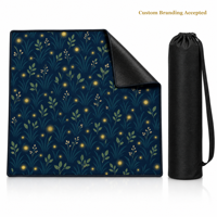Tapis de Mahjong Lumineux Firefly Sans Règles, 31,5x31,5 Pouces, Tapis de Poker, Fournitures et Accessoires de Mahjong, Tapis en Tissu pour Mahjong, Tapis pour Tuiles de Mahjong