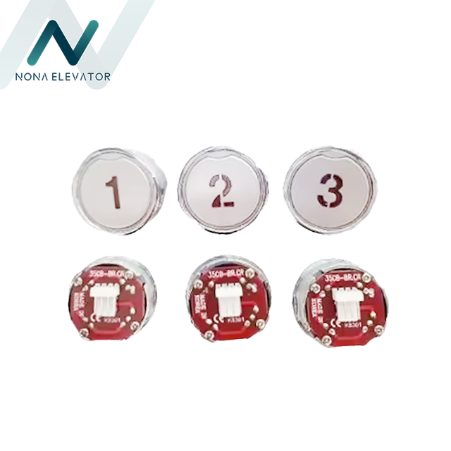 35CB-BR Modern Round Elevator Push Button Lift Car Touch Button for Hotel Apartment Villa Hospital Elevator Parts