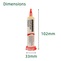 Pasta de Soldadura NC-233-ASM de 10 ml en Jeringa, Sin Limpieza, para Reparación Profesional de PCB SMD, Fabricante de Pasta de Soldadura