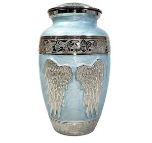 Urnes funéraires durables en métal de conception moderne Conteneurs de cendres humaines en gros pour exposer et honorer les êtres chers - Product Image 1