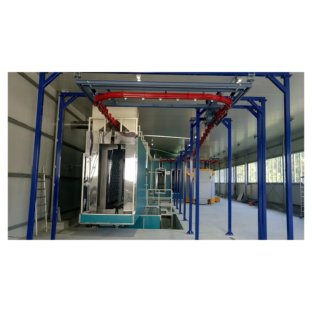 अर्ध स्वचालित पाउडर कोटिंग उत्पादन लाइन के लिए धातु दरवाजा/फ्रेम