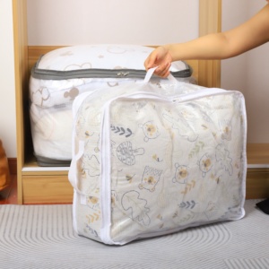 Nueva Bolsa de Almacenamiento Acolchada con Estampado de Malla, Gran Capacidad, para Mudanzas, Ropa, Armario, Hogar, Impermeable, Ligera - Product Image 1