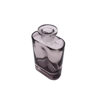 Bouteille en verre noir mat de 150 ml pour diffuseur à bâtonnets avec bouchons, idéale pour l'aromathérapie à domicile et les contenants d'huiles essentielles parfumées – Vente en gros