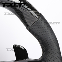 Volant de course personnalisé en fibre de carbone avec LED, compatible avec Mercedes Benz C43 GLC63 E53 CLS53 A220 S560 GLE63 E63 S63 G63 G65 GT63 AMG