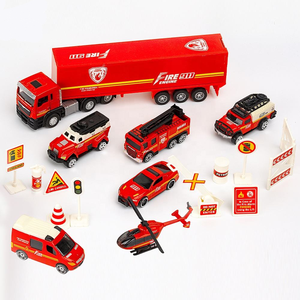 Camión <span class=keywords><strong>de</strong></span> <span class=keywords><strong>Bomberos</strong></span> <span class=keywords><strong>de</strong></span> Juguete <span class=keywords><strong>de</strong></span> Plástico Fundido a Presión para Niños y Tractor Portacontenedores - Product Image 6