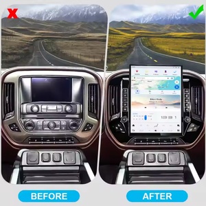 NaviHua Android 15.6 Inch Car Radio Multimedia Carplay Stereo GPS Navigation for GMC Sierra Chevrolet Silverado 2014-2018 - Product Image 2