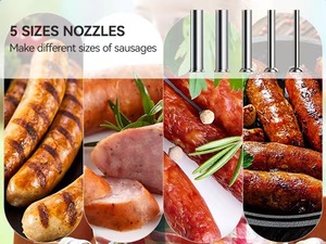 Máquina Manual de Acero Inoxidable para Hacer Churros Españoles, Rellenadora Vertical de Salchichas, para Uso Doméstico y Pequeños Negocios - Product Image 5