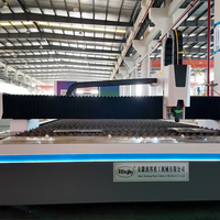 Découpeuse laser fibre CNC haute puissance 6000W haute précision pour tôles, avec composants HIWIN, conception à table unique