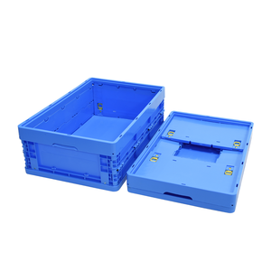 กล่องพลาสติก PP แบบวางซ้อนกันได้พับเก็บได้สำหรับขนส่งขายส่งถาดกล่องแข็ง - Product Image 2