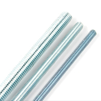 Threaded Bar Grade 8.8 10.9 12.9 Black Oxide Carbon Steel Stud White Blue ZInc Threaded Rod