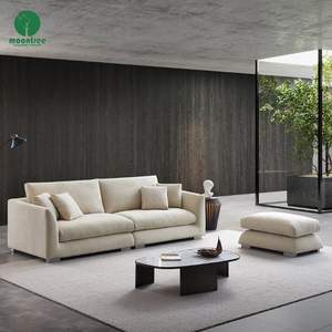 Moontree Sofa Modern untuk ruang tamu Sofa kain <span class=keywords><strong>Linen</strong></span> Sofa bagian Sofa Modular sudut berbentuk L - Product Image 3