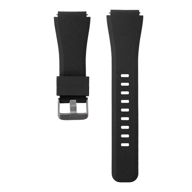 Custom Engraving Silicone TPU FKM Watch Strap 22mm Twill Quick Release Silicone Watch Band for Samsung Watch Band