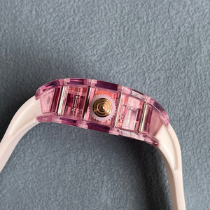 Montre-bracelet automatique squelette tonneau ultra-légère en cristal de qualité supérieure pour hommes et femmes Spotlight Arena Watch - Product Image 4