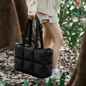 Moda personalizada nuevo diseño bordado a cuadros abajo señoras bolso de hombro de gran capacidad señoras bolso de mano señoras bolso - Product Image 2