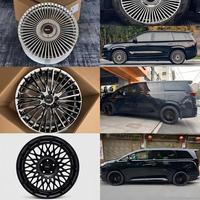 Jantes en alliage forgé sur mesure VeroX, finition noir brillant, 18, 19, 20, 21 pouces, 5x112, 5x120, pour BMW Série 3, Audi A4, Mercedes Classe C