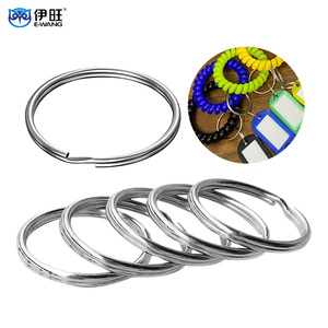 E-WANG Stainless Steel Split Key <b>Ring</b> Round Metal Keychain <b>Ring</b> for Promotional Gifts - Product Image 1