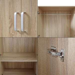 Armoire moderne en bois 176X80X52 <span class=keywords><strong>cm</strong></span> Armoire MDF 1 compartiment 1 tringle à vêtements, 1 étagère inférieure Chêne Sonoma - Product Image 5