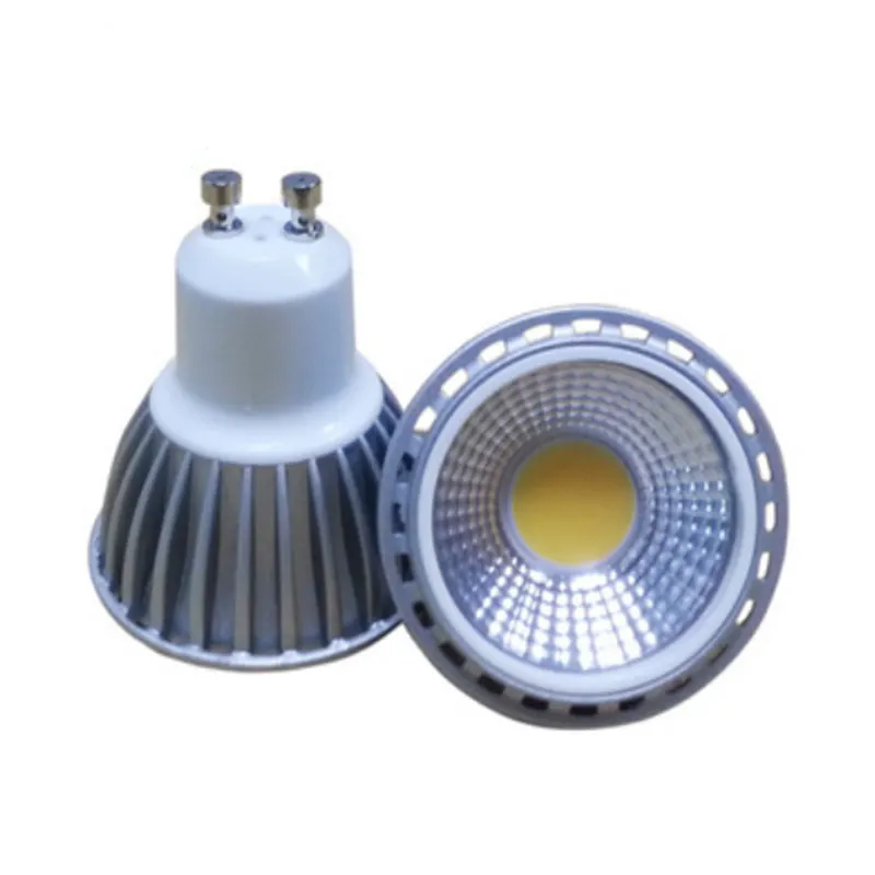 3ワット5ワット7ワットGu10 cob電球GU5.3ベース屋内調光可能led照明器具MR16 MR11 E27 E14アルミledスポットライト