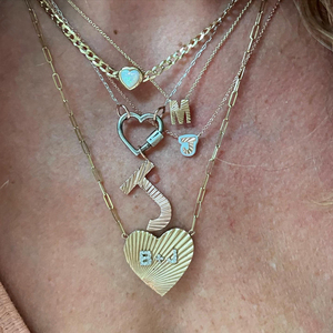 قلادة بألوان زاهية من الفضة الإسترلينية عبارة عن قلادة بأحرف أولية ألوان قوس قزح - Product Image 5