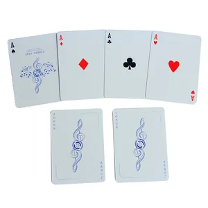 310Gsm Black Core Paper Black Playing Cards Customized How Many Black Cards Are In A Deck Of 52