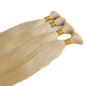 Extensions de cheveux indiens russes Remy vierges alignées sur les cuticules 100% Texture droite - Product Image 1