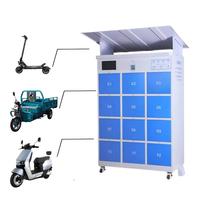 Gabinete de Intercambio de Baterías Estándar ESINO de 12 Bahías, IP54 Resistente al Agua y al Fuego, Control Remoto IoT, 1 Año de Garantía para un Uso Continuo 24/7 sin Supervisión, Rápido