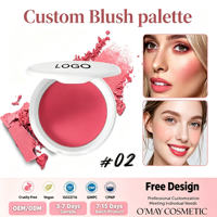 Palette de fard à joues en poudre naturelle végétalienne en promotion, marque privée, hautement pigmentée, waterproof, soyeuse, maquillage en gros