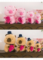 Jouets en peluche mignons pour la Saint-Valentin Jouets en peluche Offre Spéciale Capybara