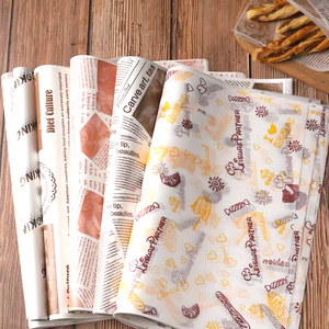 15 x 11 Zoll Fettabweisendes Schnell Einwickelpapier für Lebensmittel wie Hamburger, Brot und Snacks - Product Image 3