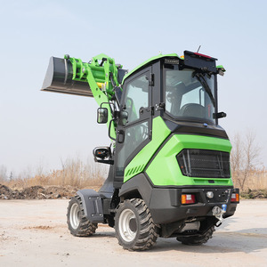 Mini-chargeuse sur pneus électrique EVERUN ERW1525E de 1,5 tonne, batterie LFP certifiée CE/EPA, chargeuse articulée pour la construction et l'agriculture - Product Image 3