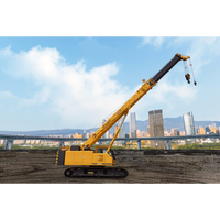 Grue sur chenilles XGTC30L5 à haute efficacité, vitesse de levage de 140 m/min, longueur de flèche combinée maximale de 51 m pour les chantiers étroits et boueux