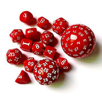 Jeu de dés D30 personnalisé 16mm coin rond jeux de société RPG transparents et accessoires DnD en résine et acrylique