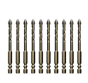 Hexagonal Shank Carbide Tip Spiral Glass Drill Bit Diamond Drill Bit for Glass Ceramic Drilling
