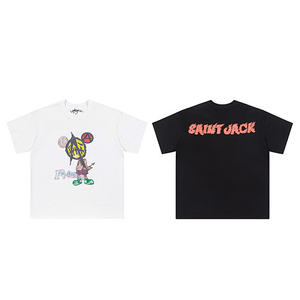 Camiseta informal holgada de manga corta con cuello redondo para hombre y mujer, estilo moderno y a la moda, para verano. - Product Image 1