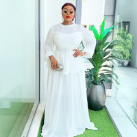 Vêtements africains transfrontaliers grande taille pour femmes, européens et américains, exportation Aliexpress, mode à volants, surpiqûres plissées