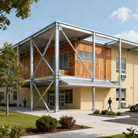 Personalizable de lujo de acero estructura Villa portátil casa prefabricada con largo Span bajo costo de construcción de acero ligero
