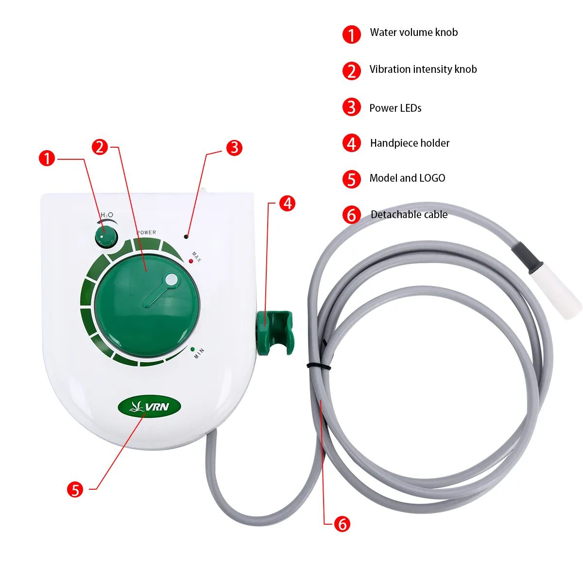 싼 가격 전기 LED 분리가능한 Handpiece Perio 치과 초음파 계량인