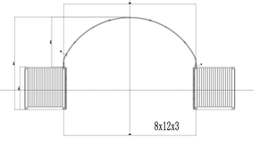 หลังคาทรงโดมแบบโครงเหล็กเดี่ยวขนาด <span class=keywords><strong>8x12</strong></span> เมตร ยี่ห้อ Baosheng แข็งแรงทนทาน ป้องกันสภาพอากาศและลมแรง เหมาะสำหรับใช้เป็นที่เก็บของกลางแจ้ง - Product Image 3