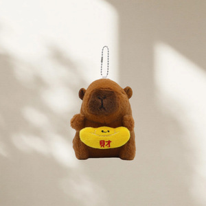 QY ของที่ระลึกการ์ตูน Kawaii capybara น่ารักกระเป๋าจี้ห้อยเครื่องประดับตุ๊กตาสัตว์ยัดไส้ของเล่น - Product Image 3