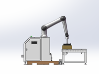 Palettiseur en plastique de bras robotique collaboratif 1kg 2kg 5kg marchandises pallettisant le robot collaboratif industriel