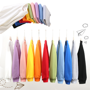 Felpa per Bambini a Prezzo di Fabbrica, Pullover in Cotone a Maniche Lunghe per Ragazzi e Ragazze, Maglietta Tinta Unita con Collo Rotondo per Primavera e Autunno - Product Image 1