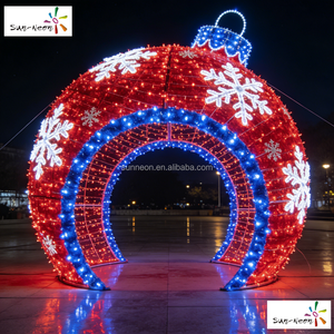 Bola de Navidad LED grande iluminada para exteriores, bola de luz LED para decoración navideña en exteriores - Product Image 2