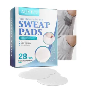 ALIVER Summer Underarm Anti Sweat Absorbing Pad Coton Jetable Aisselles Sous Bras Sweat Pads pour Hommes et Femmes Vêtements Transpiration