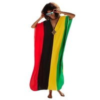 2025 Robe faite à la main nouveau Style européen américain bloc de couleur avant tressé plage couverture pour grande taille Bikini vacances imprimer