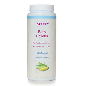 Polvo de Maíz para Bebés de Marca Privada, Suave para el Cuerpo, con Aloe y Vitamina E, Fabricado para Aliviar el Sudoración por Calor - Product Image 1
