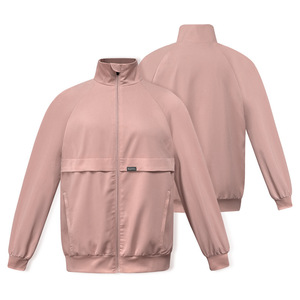 Phụ nữ cổ cao Y Tế Chà áo khoác, 2025 phong cách mới dây kéo y tá đồng phục, biểu tượng tùy chỉnh Polyester-Bông bệnh viện bảo hộ lao động - Product Image 1