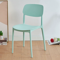 Chaises de salle à manger empilables STG modernes de style européen et américain en plastique pour la maison, le bar, l'appartement, la salle de sport, l'école, le restaurant, la salle à manger