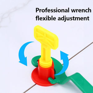 Pinces <span class=keywords><strong>de</strong></span> système <span class=keywords><strong>de</strong></span> nivelation <span class=keywords><strong>de</strong></span> carrelage pour carrelage grand format avec coins Kit d'installation murale et <span class=keywords><strong>de</strong></span> plancher pro - Product Image 3